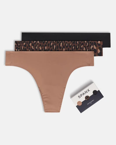 Spanx Leopard Thong Set