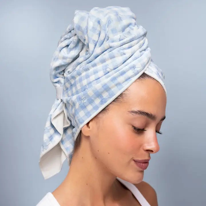 Checkered Towel Wrap