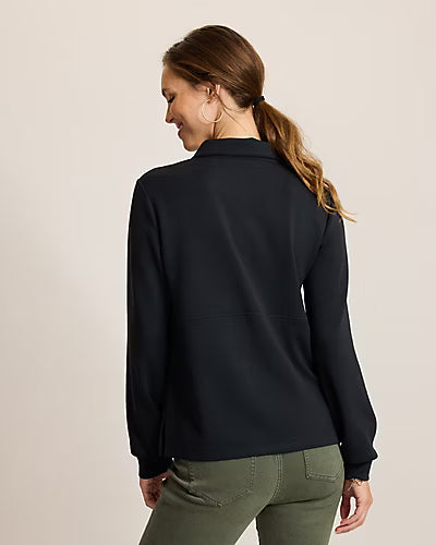 Palm Voyage Satin Half Zip