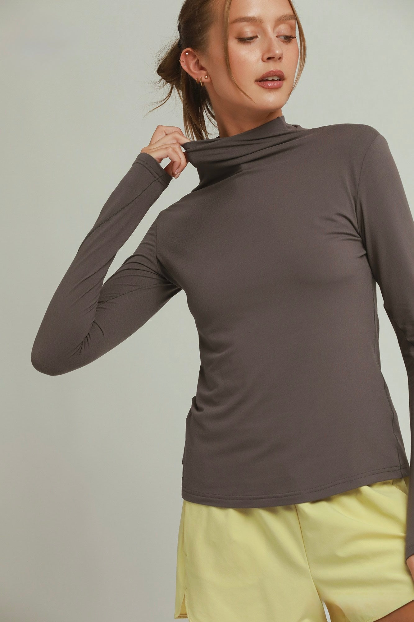 Mock Neck Long Sleeve