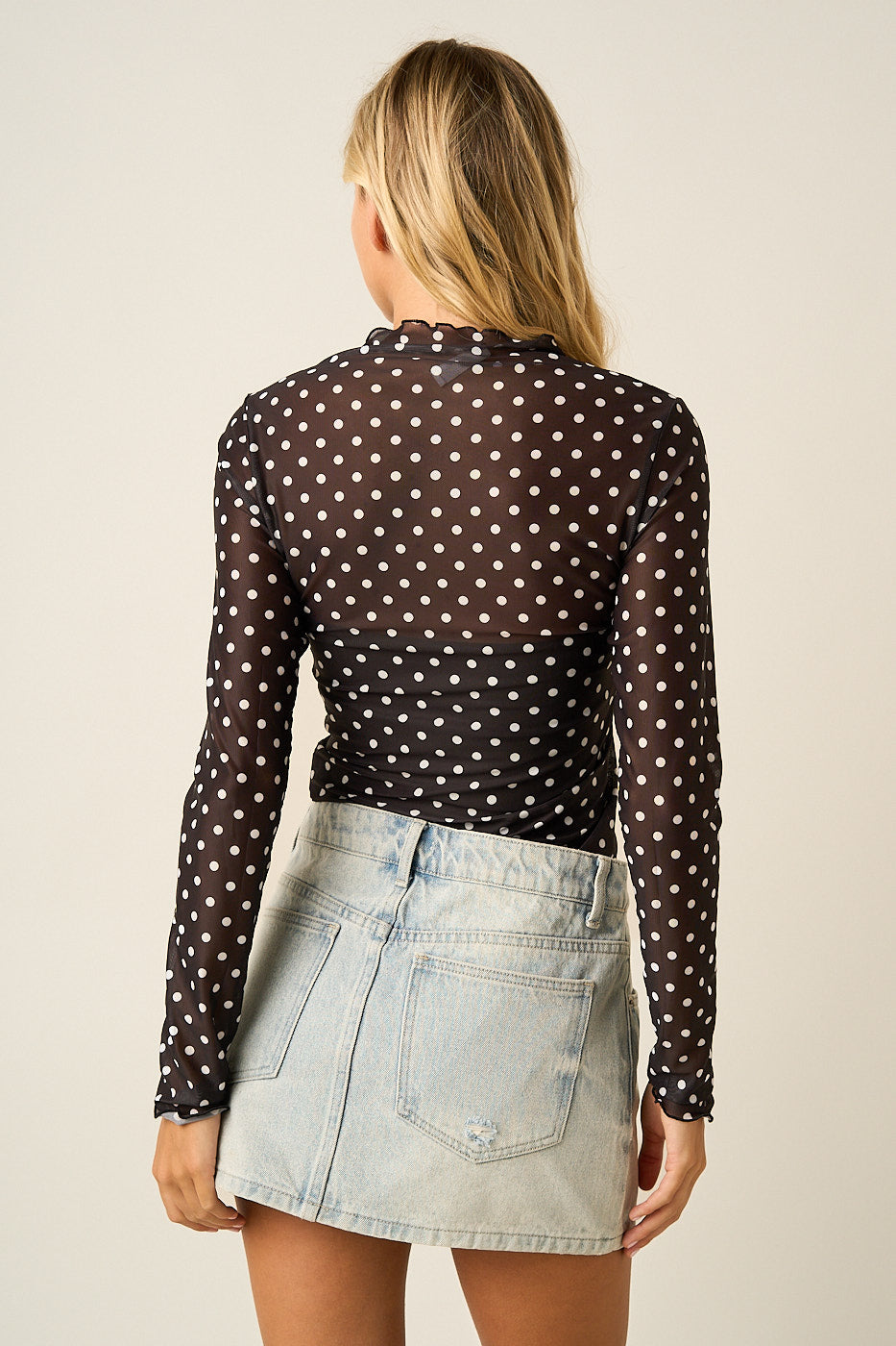 Polk A dot Sheer