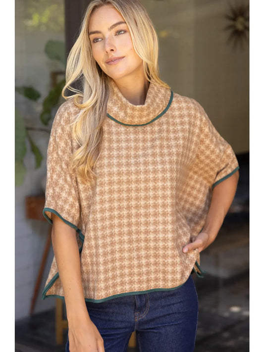 Houndstooth Poncho
