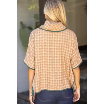 Houndstooth Poncho