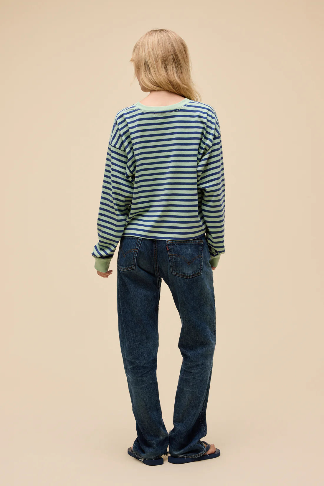 Stripe Terry Sweatshirt