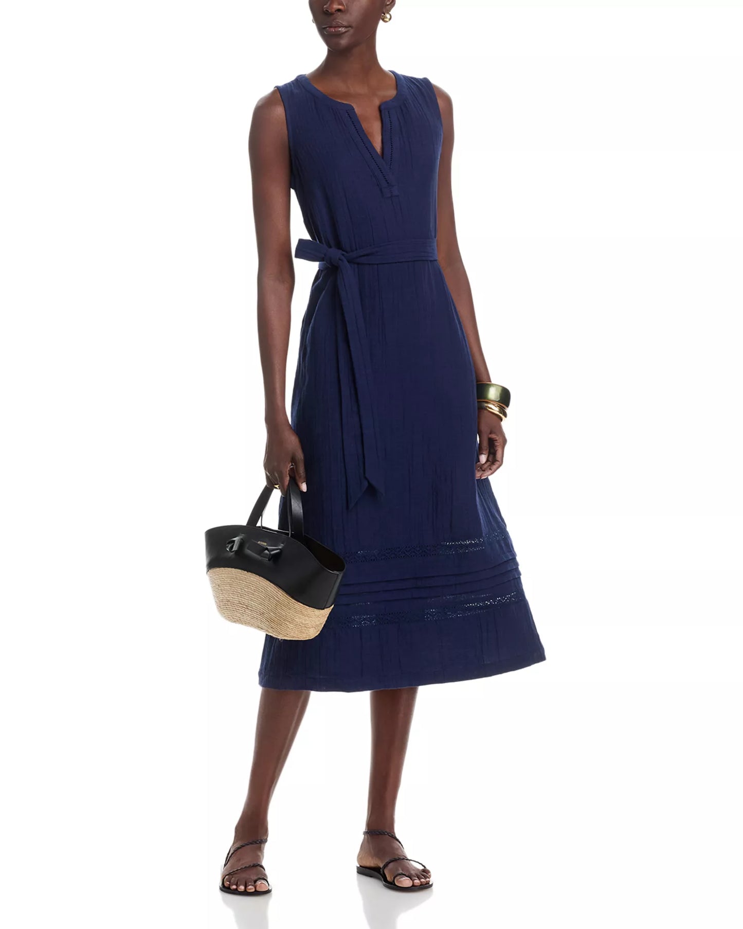 TB Gauze Midi Dress